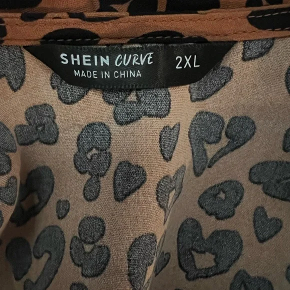 🌟SALE🌟 NEVER WORN Shein Curve Leopard Print Romper - Picture 6 of 8